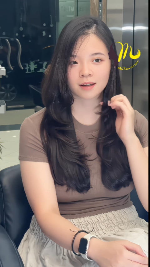 Layer bung bồng bềnh kết hợp cùng sắc nâu lạnh