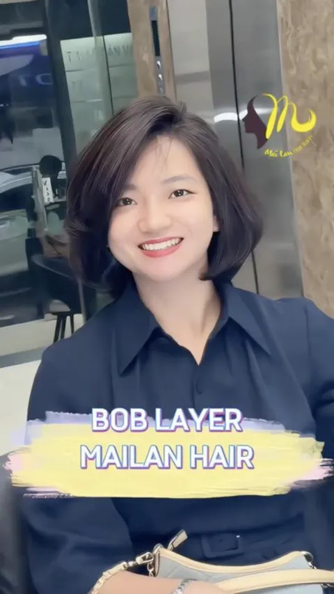 Mái tóc bob layer siêu trẻ cho chị em