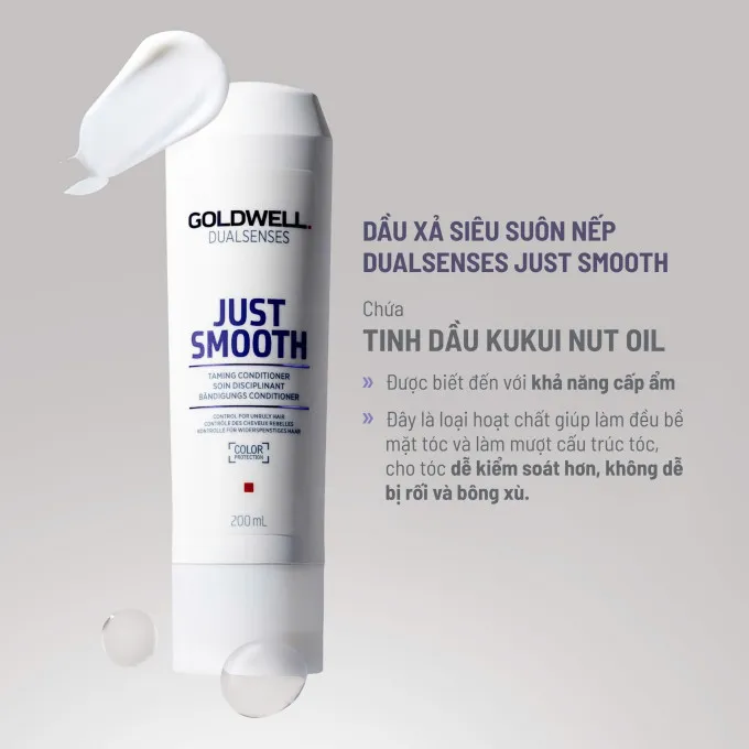 Dầu xả suôn nếp smooth - Goldwell