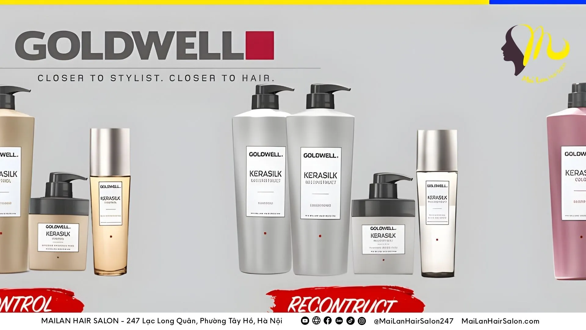 Các dòng sản phẩm cao cấp được sử dụng tại MaiLan Hair Salon